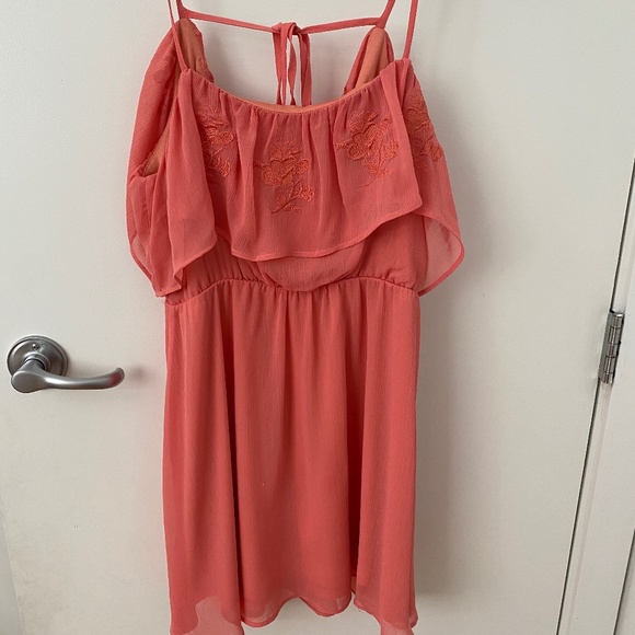 Flowy spring summer coral pink dess - Picture 1 of 1